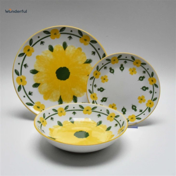 Wonderful Pastel Floral Ceramic Tableware Set Wonderful Pastel Floral Ceramic Tableware Set
