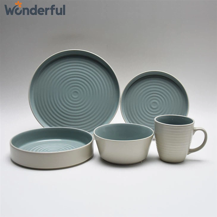 নতুন ডিজাইন এমবসড ডিনারওয়্যার সেট