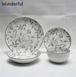 24 পিসিএস নতুন চীনা স্টাইলের সিরামিক টেবিলওয়্যার সেট