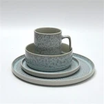 16pcs প্রতিক্রিয়াশীল গ্লেজ সিরামিক ডিনারওয়্যার সেট