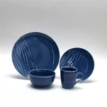 20 পিসি ব্লু ক্লিয়ার ডিনার প্লেট টেবিলওয়্যার সেট