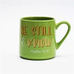 539 সিসি পাইকারি সলিড কালার গ্রিন প্যাড প্রিন্টিং সিরামিক কফি মগ