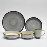 গাঢ় নীল দাগযুক্ত হ্যান্ড পেইন্টেড ডিনার সেট