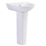 মার্জিত সাদা পেডেস্টাল সিঙ্ক