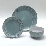 6 এর জন্য হালকা নীল ডিনার পরিষেবা