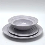 বেগুনি রোমান্টিক এমবসড সিরামিক ডিনার সেট